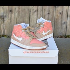 Custom Jordan 1 Mids Donut